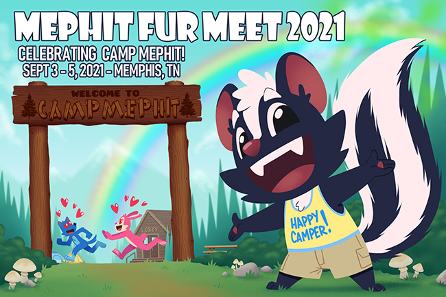 Mephit Fur Meet 2021 Postcard